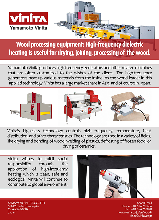 Yamamoto Vinita Wood Processing Equipment High Frequency